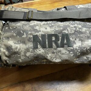 NRA Range Gear Duffle Bag Digital Camo Green Top Handle 18” x 10” x 6" Nylon